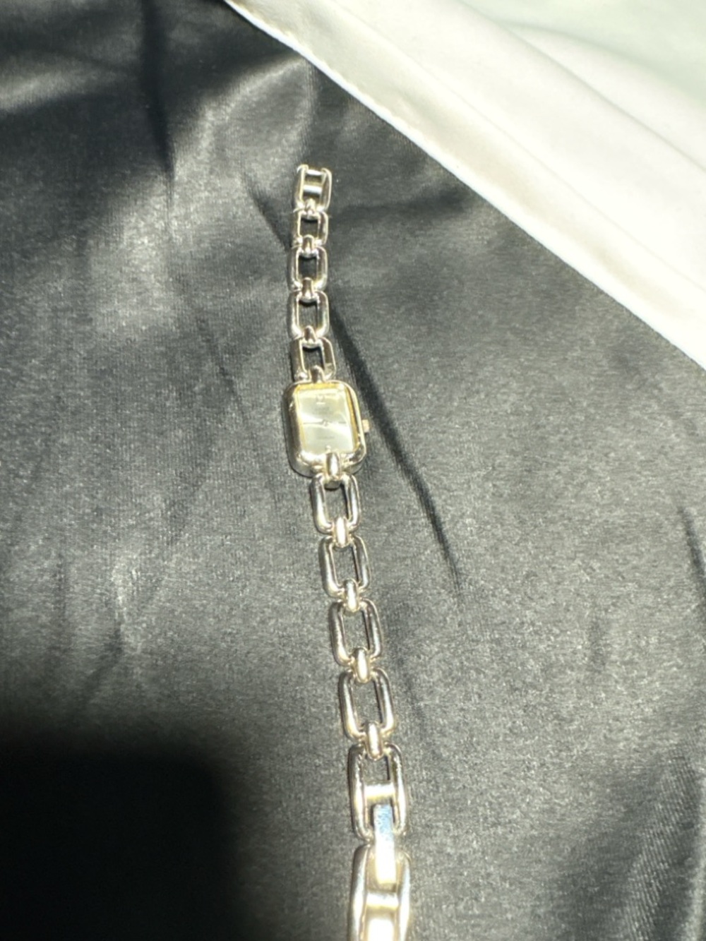 Vintage Anne Klein II  Sterling Silver 925 Heavy 35.7g Bracelet Watch Quartz